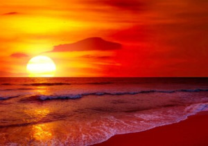 Fototapete Andere Sonnenaufgang, Strand, Sonnenuntergang, sonnig, Meer