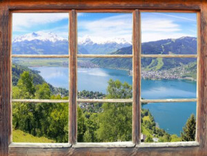 Fototapete Fenster Hintergrund, Natur, reisen, Wanderung, Berg