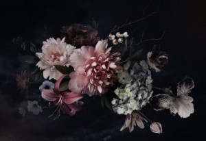 Fototapete Pfingstrosen Blume, vintage, Pfingstrose, Strauß, Blumenges