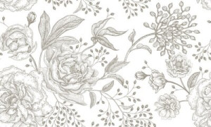Fototapete Rosen stieg, Pfingstrose, Blume, Anlage, nahtlose