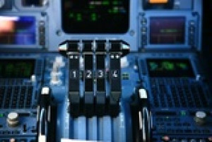 Fototapete ein, reisen, Flugzeug, Cockpit, Instrument
