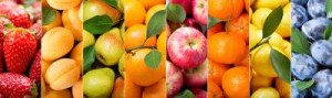 Fototapete Andere Obst, Lebensmittel, frisch, Collage, eingestellt