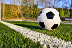 Fototapete Fussball Natur, im Freien, weiß, grün, Feld