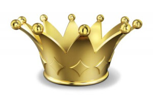Fototapete Andere Gold, isoliert, König, Symbol, icon