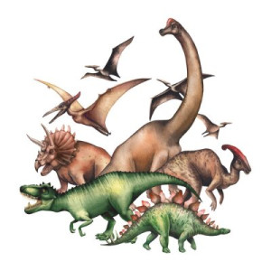 Fototapete Andere Dinosaurier, Wasserfarbe, dino, Pterodaktylus, Trice
