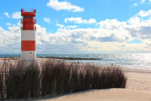 Fototapete Sand, Strand, Düne, Leuchtturm, Nordsee