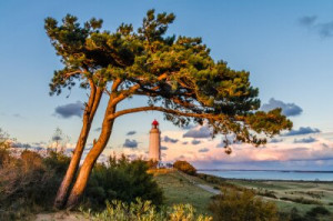 Fototapete Leuchtturm, Leuchtfeuer, Vorwurf, ostsee, Nationalpark
