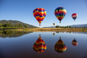 Fototapete Ballon, Luft, Himmel, hot, Heißluftballon