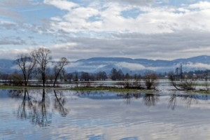 Fototapete Andere Wasser, Landschaft, Fluss, Winter, Berg