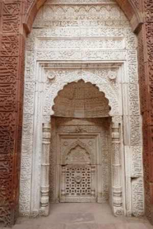 Fototapete Andere Delhi, art, Schriftkunst, Schnitzerei, Jahrhundert