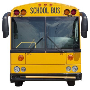 Fototapete Andere Schulbus, Vorderansicht, Bus, Kindheit, niemand