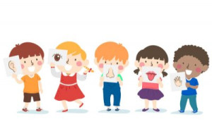Fototapete Andere Kinder, 5, Sinn, Lektion, Illustration