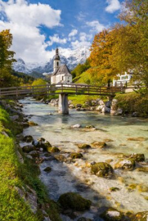 Fototapete Herbst, Touristenattraktion, Kirche, bavaria, reisen