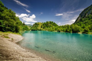 Fototapete siehe, flux, Wasser, Landschaft, Natur