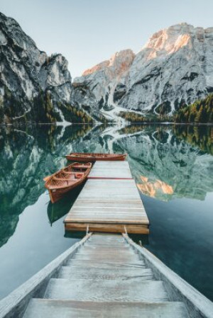 Fototapete Andere südtirol, Dolomit, See, Wasser, Berg