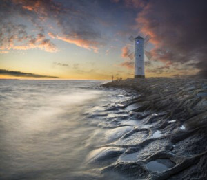 Fototapete Wasser, Meer, Cloud, Strand, Stein