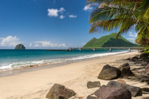 Fototapete Andere Strand, Martinique, Urlaub, blau, blauer Himmel