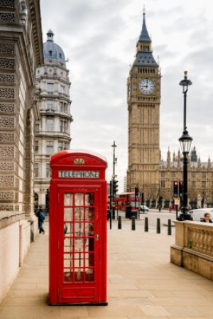 Fototapete Stadt, Englisch, england, london, telefonieren