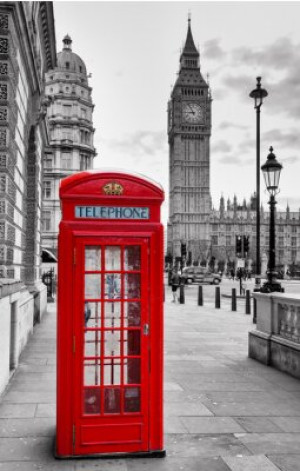 Fototapete Andere Stadt, Englisch, england, london, telefonieren