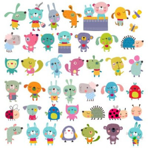Fototapete Papier, Hintergrund, Design, Tier, Kind