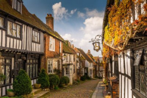 Fototapete Andere Roggen, malerische, england, pub, Straße