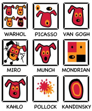 Fototapete Andere moderne Kunst, Künstler, Hund, picasso, Munch