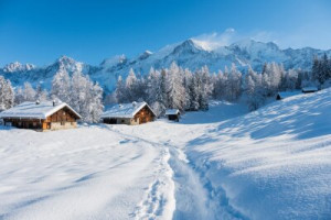 Fototapete Andere Alpen, Architektur, Gebäude, Chalet, Chamonix