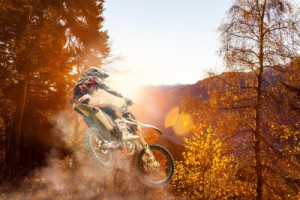Fototapete Motorräder ansehen, Schmutz, im Freien, springen, Handlung