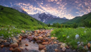 Fototapete Andere Berg, Landschaft, Kaukasien, georgia, schön