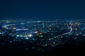 Fototapete Städte bei Nacht Übernachtung, Stadt, Stadtlandschaft, Skyl