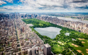 Fototapete Andere uns, Antenne, new york city, central park, Stadtpark