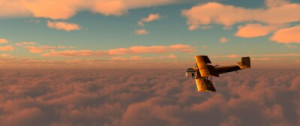 Fototapete Andere reisen, Flugzeug, vintage, fliegen, retro