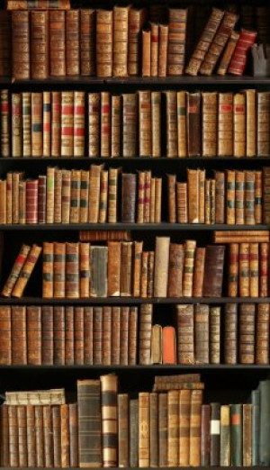 Fototapete Wohnzimmer Bibliothek, alt, Buch, Bücherregal, akademischen