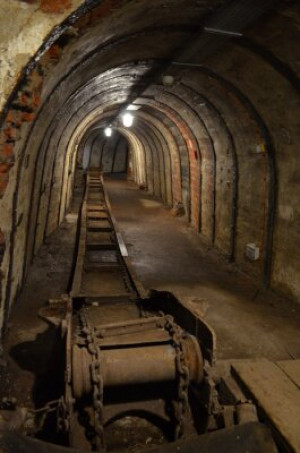 Fototapete Andere Mine, unter, Erde, Bürgersteig, Tunnel