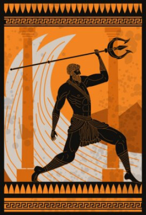 Fototapete Andere Abbildung, Orange, schwarz, männlich, Mann