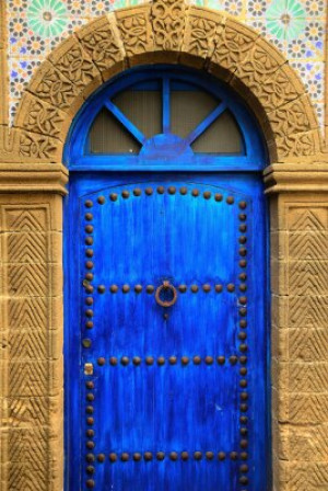 Fototapete Andere blau, Gate, Marokko, Maghreb, Essaouira