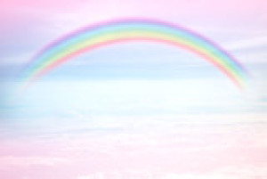 Fototapete Andere Himmel, Cloud, Regenbogen, Schnee, bewölkt