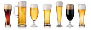 Fototapete Andere Bier, Glas, weiß, isoliert, Hintergrund