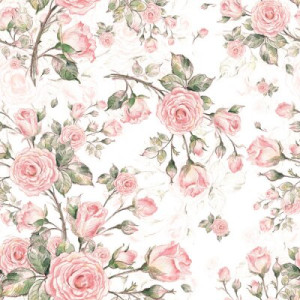 Fototapete Blume, floral, Muster, rosa, stieg