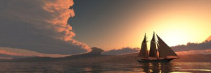 Fototapete Andere reisen, Yacht, Schiff, Meer, Ozean