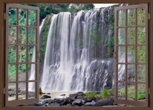 Fototapete Fenster groß, ansehen, Natur, im Freien, Wasser