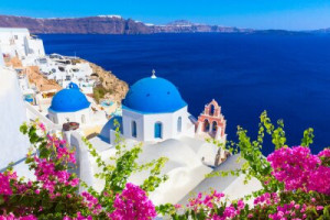Fototapete Andere Santorini, Griechenland, griechisch, Oia, Ortschaft