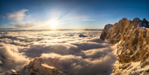 Fototapete Andere Alpen, montieren, Landschaft, Schnee, Winter