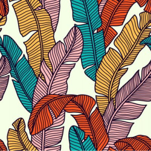 Fototapete Andere Blatt, palm, Banane, Tropen, exotischen