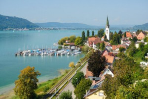 Fototapete Urlaub, Stadt, Landschaft, See, Erholung