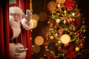 Fototapete Andere sankt, Weihnachten, eve, claus, Vorhang