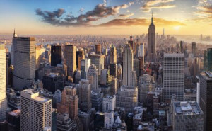 Fototapete New York groß, ansehen, Panorama, Amerika, Architektur