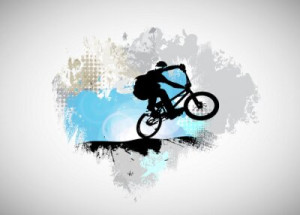 Fototapete Andere Fahrrad, Motocross, Sport, Motorrad, springen