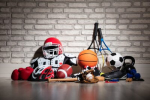 Fototapete Andere Sport, Ausrüstung, verschiedenen, Zubehörteil, kit