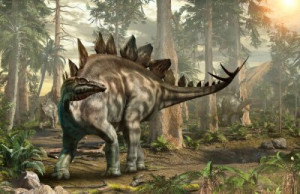 Fototapete dreidimensionale, Dinosaurier, ausgestorben, Wald, Riese